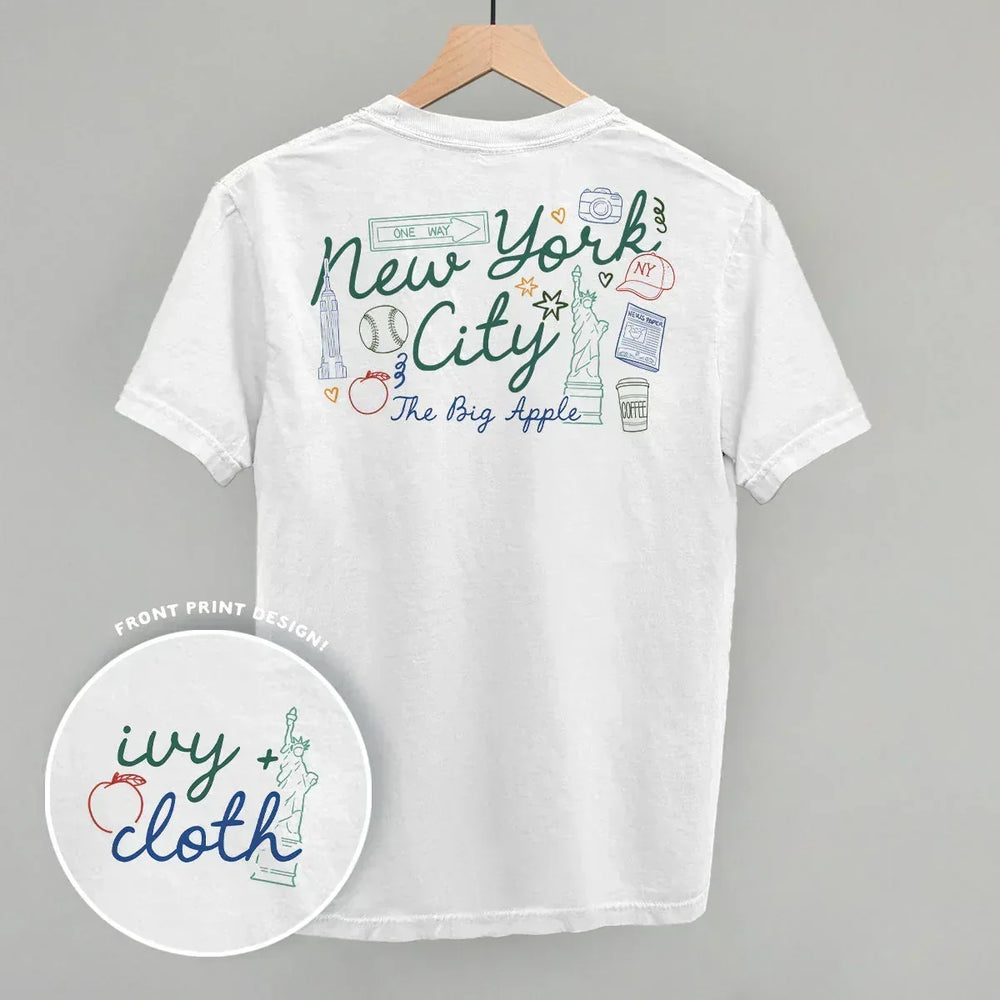 New York City Doodles (Back Print) - Ivy + Cloth - Flyclothing LLC