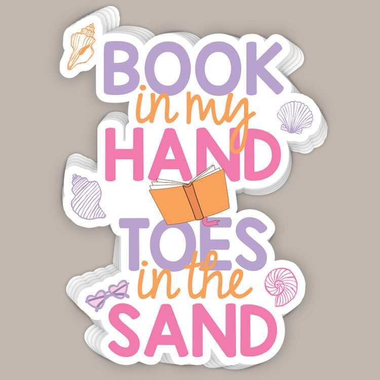Book In My Hand, Toes In The Sand (Decal) - Ivy + Cloth - Flyclothing LLC