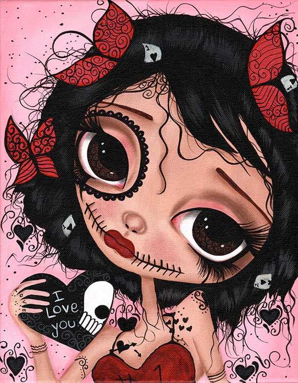 Black Market Art Company I Love You Print - Black Market Art Company - Flyclothing LLC