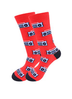 Boombox Speaker Socks - Comfy Music Cotton Socks for Men & Women - Real Sic - Flyclothing LLC