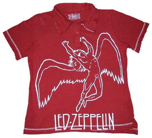 Led Zeppelin Swan Song Polo - Led Zeppelin - Flyclothing LLC