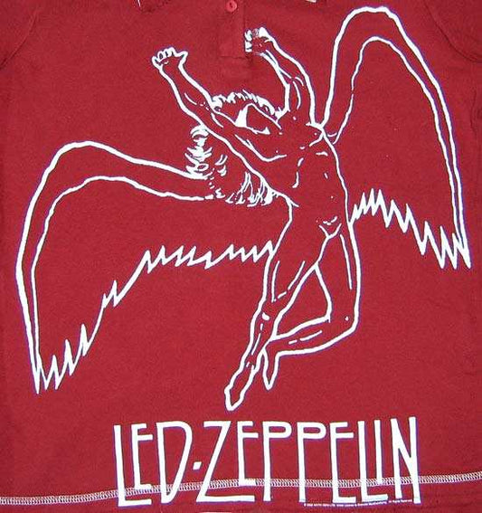 Led Zeppelin Swan Song Polo - Led Zeppelin - Flyclothing LLC