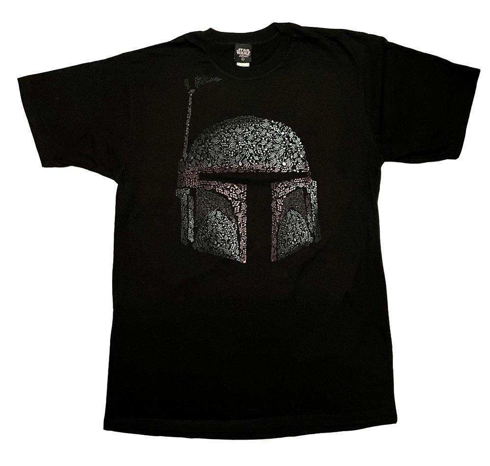 Boba Fett Music Notes Black T-Shirt - Star Wars - Flyclothing LLC