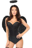 Daisy Corsets Lavish 3 PC Corseted Dark Angel Costume - Daisy Corsets - Flyclothing LLC