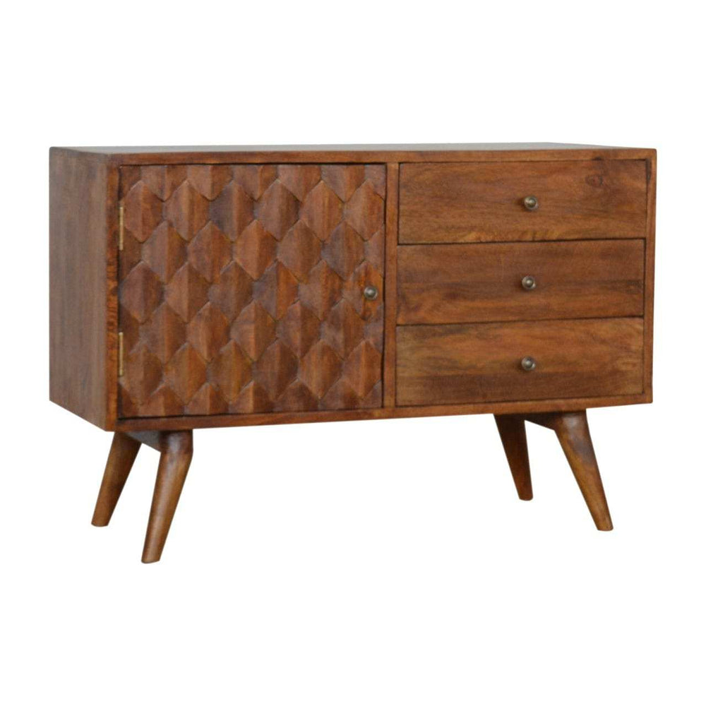 Carved Chestnut Sideboard - Artisan Furniture - Flyclothing LLC