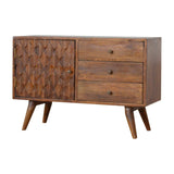 Carved Chestnut Sideboard - Artisan Furniture - Flyclothing LLC