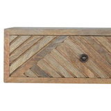 Floating Line Carved Nightstand - Artisan Furniture - Flyclothing LLC