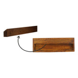 Floating Chestnut Brass Bedside - Artisan Furniture - Flyclothing LLC