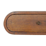 Wall Mounted Round Chestnut Bedside - Artisan Furniture - Flyclothing LLC