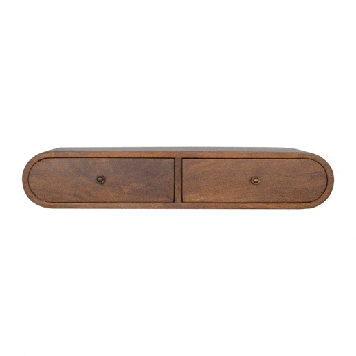 Floating Chestnut London Console - Artisan Furniture - Flyclothing LLC