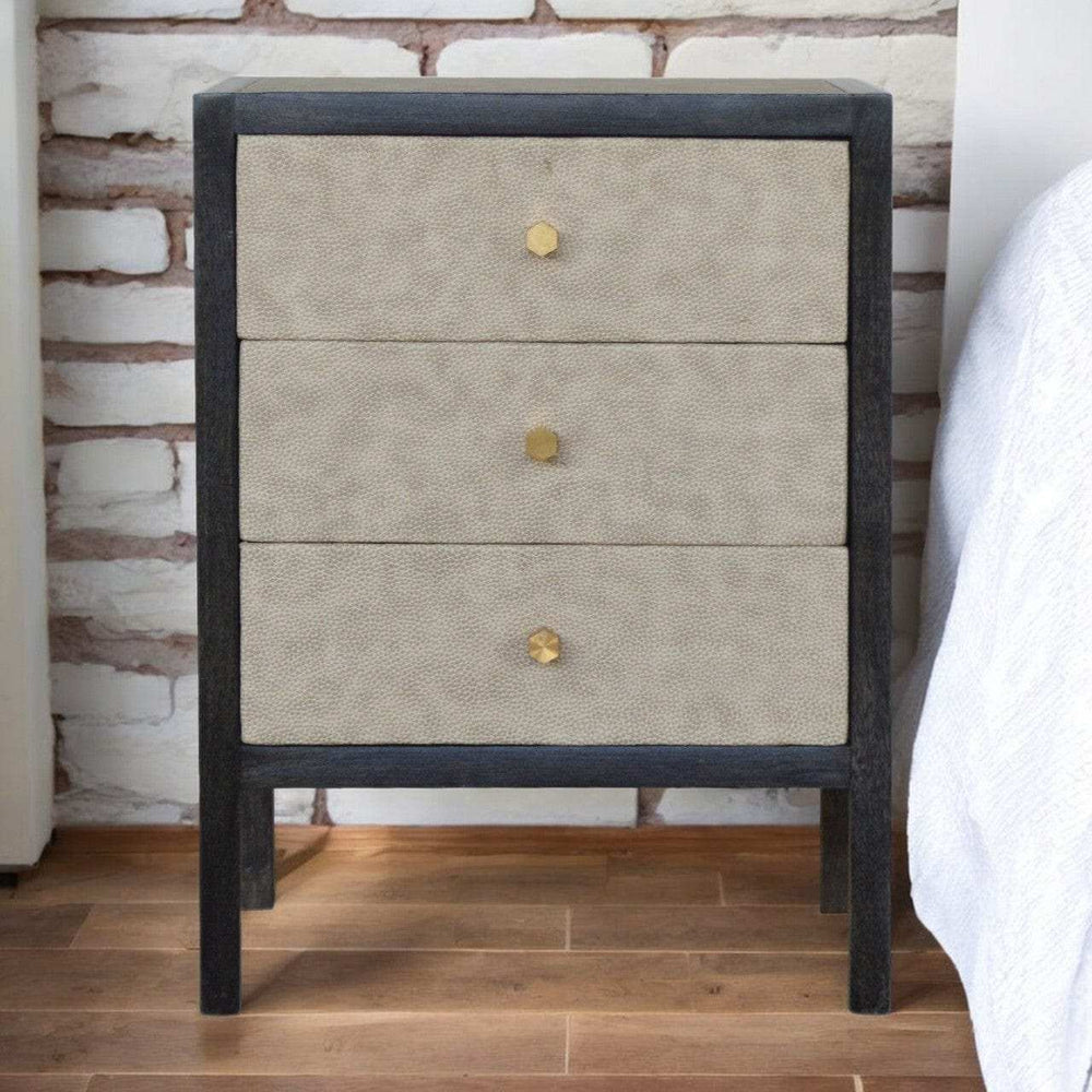 Artisan Furniture Faux Leather Nightstand - Artisan Furniture - Flyclothing LLC