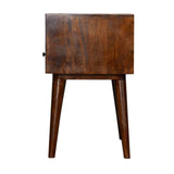 Modern Chestnut Solid Wood Bedside - Artisan Furniture - Flyclothing LLC