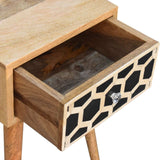 Mini Bone Inlay Bedside - Artisan Furniture - Flyclothing LLC