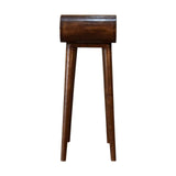 Mini Round Chestnut Console - Artisan Furniture - Flyclothing LLC