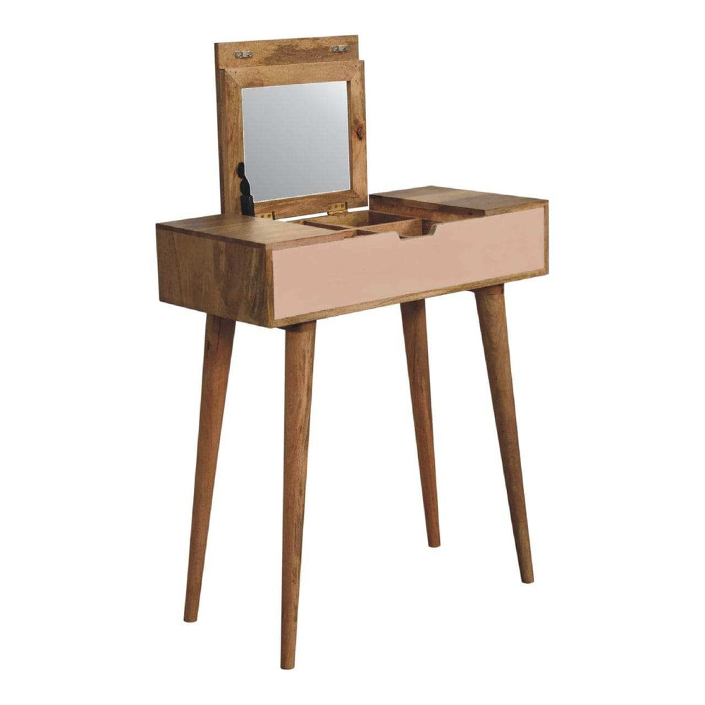 Mini Pink Dressing Table - Artisan Furniture - Flyclothing LLC