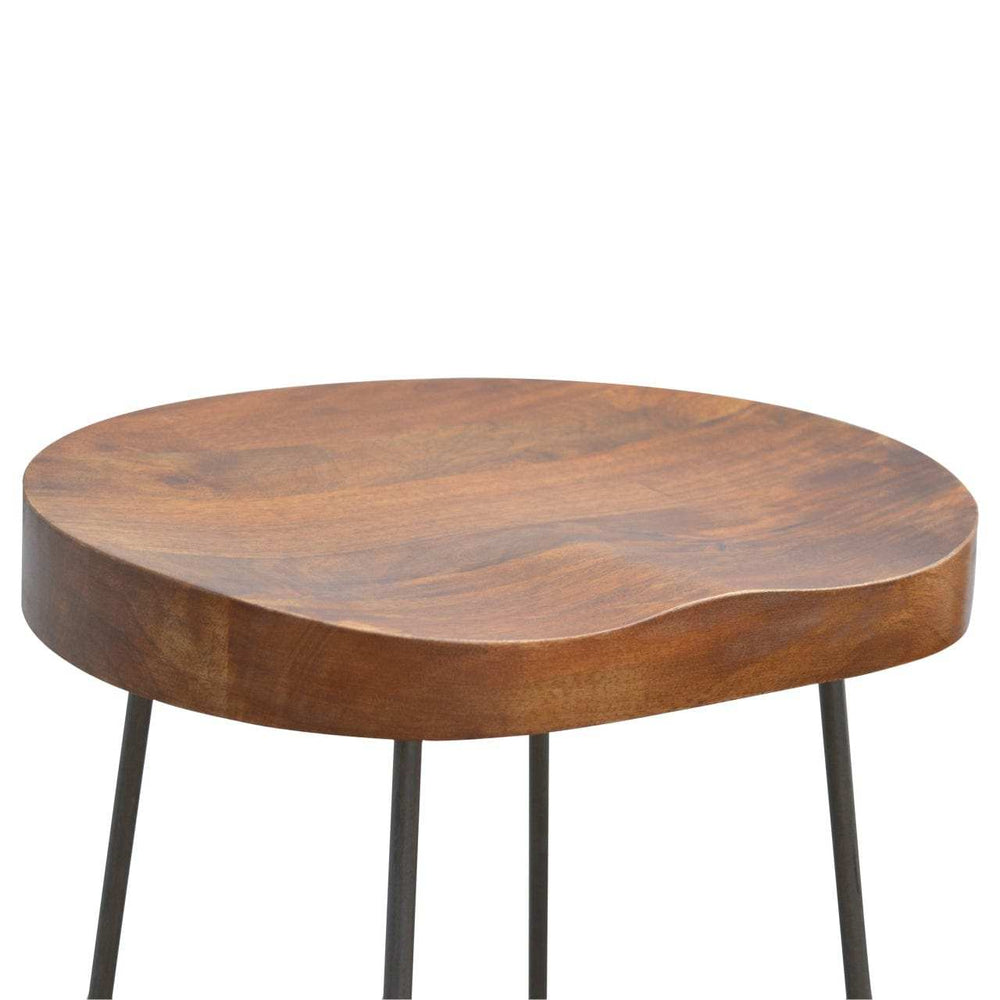 Industrial Chunky Bar Stool - Artisan Furniture - Flyclothing LLC