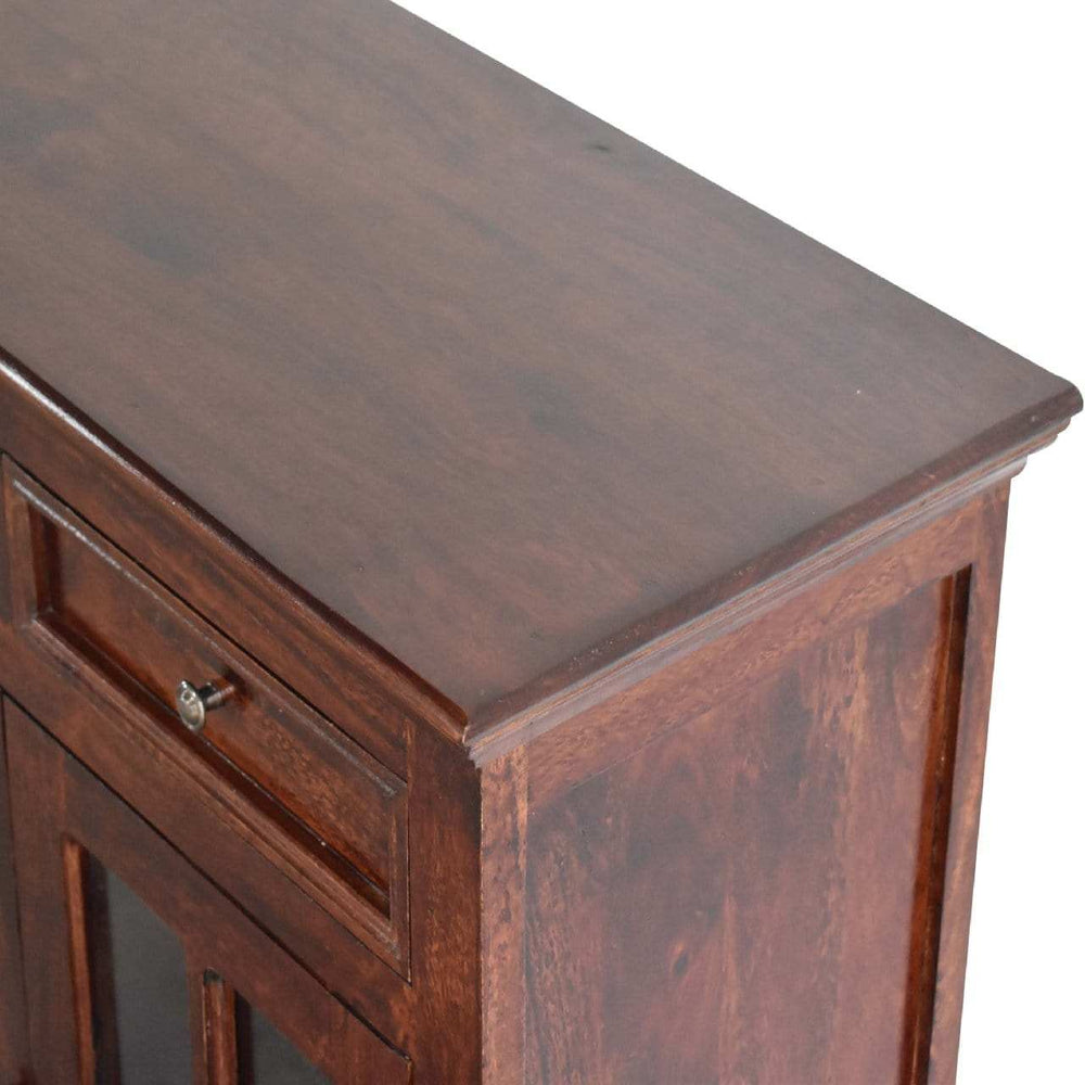 Large Cherry Glazed Sideboard - Artisan Furniture - Flyclothing LLC