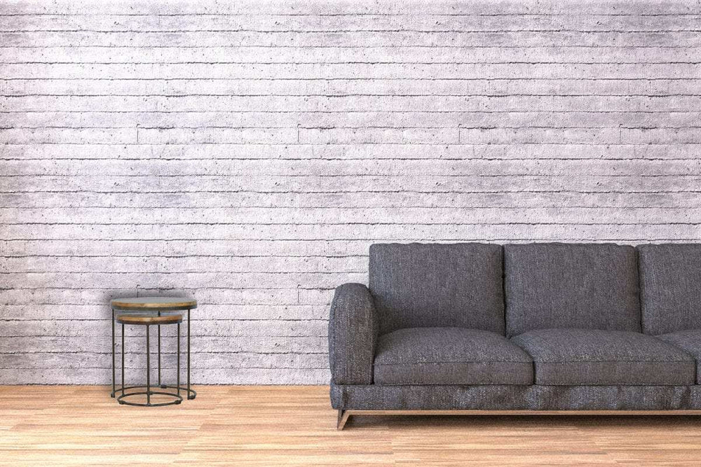 Round Stool Set of 2 with Iron Base - Artisan Furniture - Flyclothing LLC