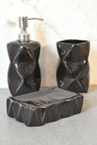 Sindri Black Bathroom Set of 3 - Artisan Furniture - Flyclothing LLC