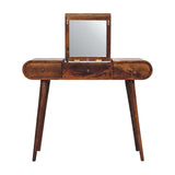 Chestnut Mirror Dressing Table - Artisan Furniture - Flyclothing LLC
