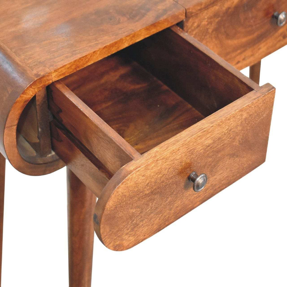 Chestnut Mirror Dressing Table - Artisan Furniture - Flyclothing LLC