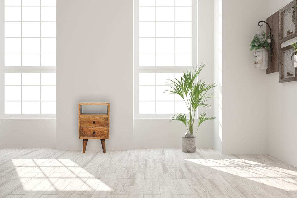 Mini Oak-ish Classic Open Bedside - Artisan Furniture - Flyclothing LLC