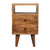 Mini Oak-ish Classic Open Bedside - Artisan Furniture - Flyclothing LLC