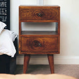 Mini Classic Multi Chestnut Bedside - Artisan Furniture - Flyclothing LLC