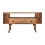 Mini Rounded Entertainment Unit - Artisan Furniture - Flyclothing LLC