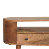 Mini Rounded Entertainment Unit - Artisan Furniture - Flyclothing LLC