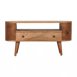 Mini Rounded Entertainment Unit - Artisan Furniture - Flyclothing LLC