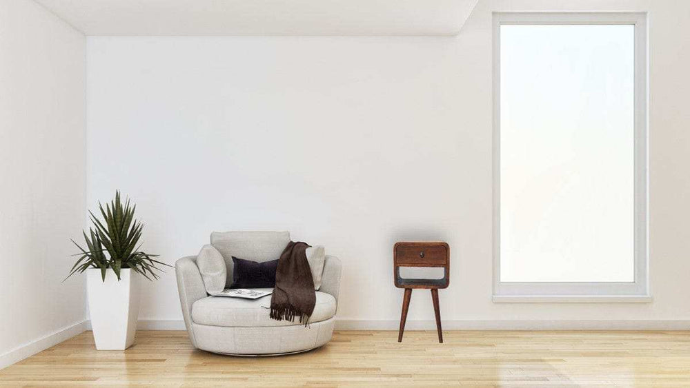 Mini Chestnut Curve Lower Bedside - Artisan Furniture - Flyclothing LLC