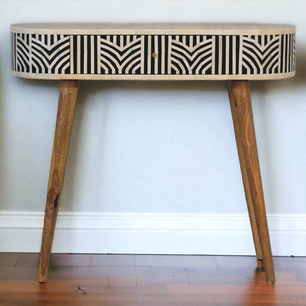 Edessa Bone Inlay Console Table - Artisan Furniture - Flyclothing LLC