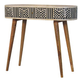 Edessa Bone Inlay Console Table - Artisan Furniture - Flyclothing LLC