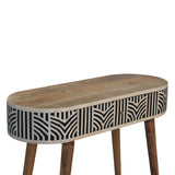 Edessa Bone Inlay Console Table - Artisan Furniture - Flyclothing LLC