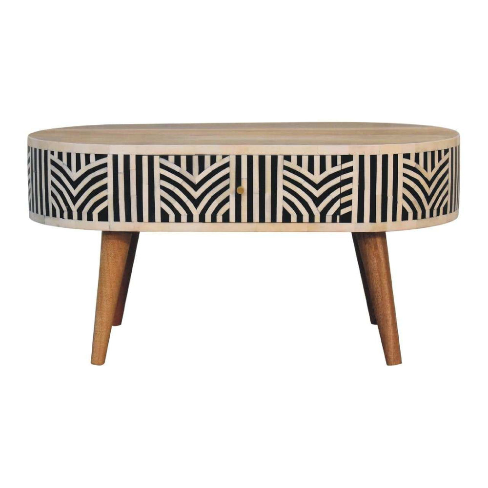 Edessa Bone Inlay Coffee Table - Artisan Furniture - Flyclothing LLC