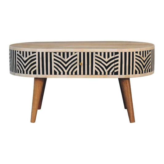 Edessa Bone Inlay Coffee Table - Artisan Furniture - Flyclothing LLC