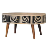 Edessa Bone Inlay Coffee Table - Artisan Furniture - Flyclothing LLC
