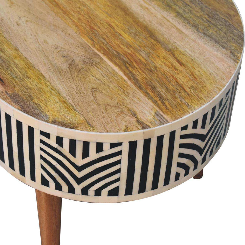 Edessa Bone Inlay Coffee Table - Artisan Furniture - Flyclothing LLC