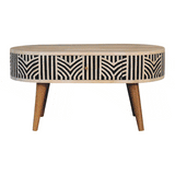 Edessa Bone Inlay Coffee Table - Artisan Furniture - Flyclothing LLC