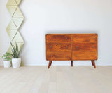 Large Curved Chestnut Chest - Artisan Furniture - Flyclothing LLC