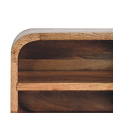 Oak-ish Floating Open Curve Bedside - Artisan Furniture - Flyclothing LLC