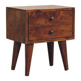 Mini Chestnut Modern Bedside - Artisan Furniture - Flyclothing LLC
