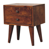 Mini Chestnut Modern Bedside - Artisan Furniture - Flyclothing LLC