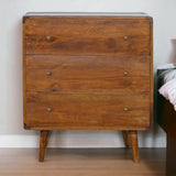 Curved Chestnut Chest - Artisan Furniture - Flyclothing LLC