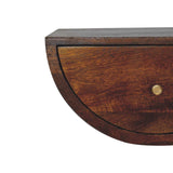 Chestnut Crescent Floating Nightstand - Artisan Furniture - Flyclothing LLC