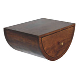 Chestnut Crescent Floating Nightstand - Artisan Furniture - Flyclothing LLC