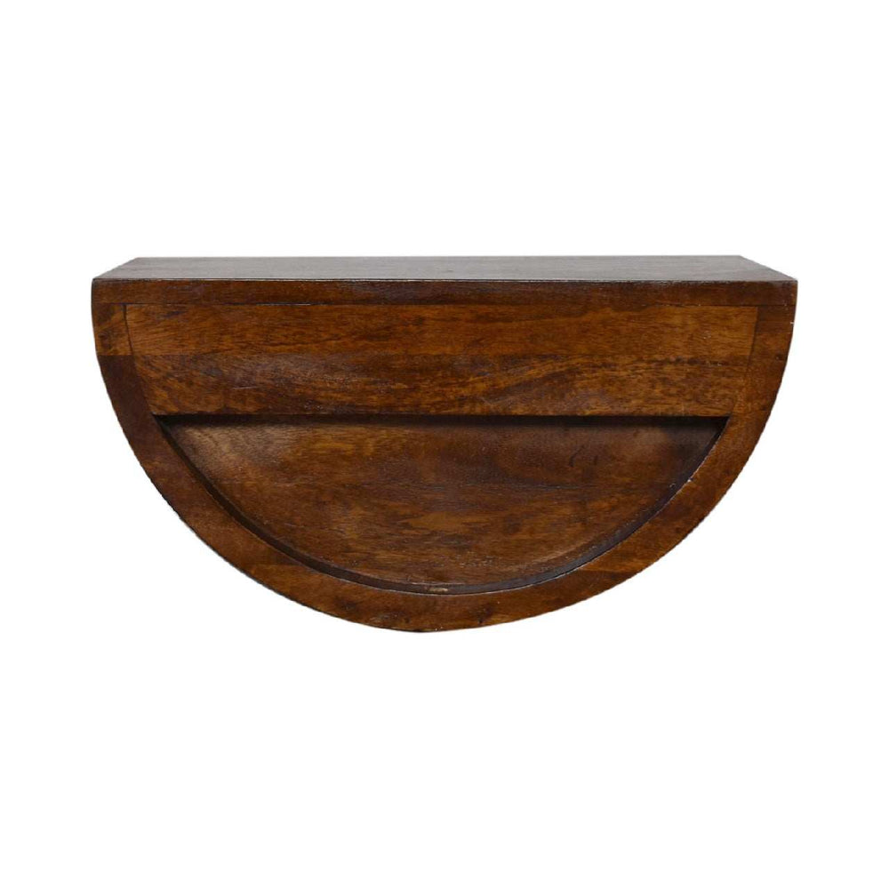 Chestnut Crescent Floating Nightstand - Artisan Furniture - Flyclothing LLC