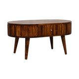 Stripe Chestnut Coffee Table - Artisan Furniture - Flyclothing LLC