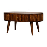 Stripe Chestnut Coffee Table - Artisan Furniture - Flyclothing LLC